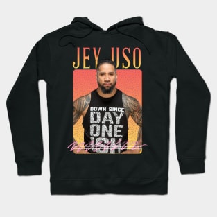 Jey Uso Retro Aesthetics Fan Art Hoodie